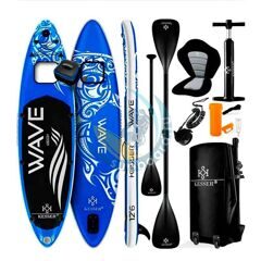 Надувной SUP Kesser Wave View 12'6 Blue