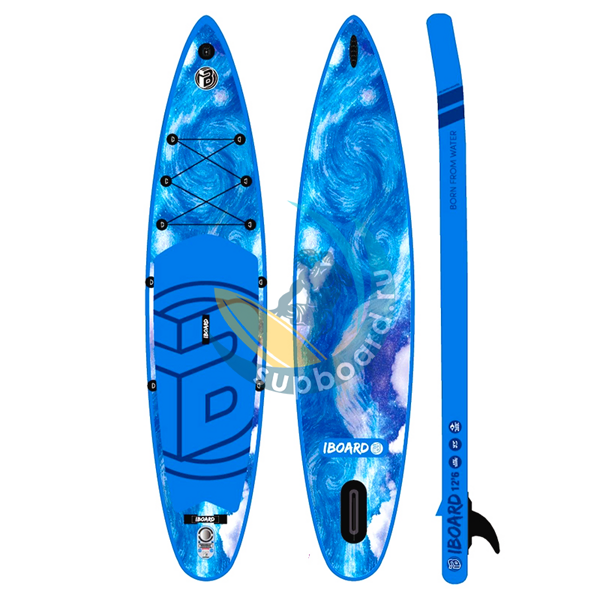 Надувная сап доска iBoard 12'6" Aqua