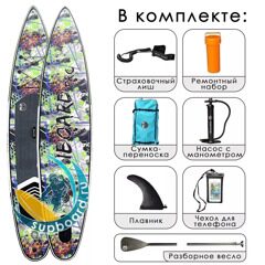 SUP-борд надувной iBoard pro 12'6 Green Flow