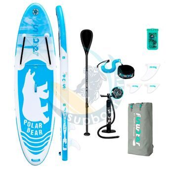 Надувной сапборд FunWater Polar Bear 10'6